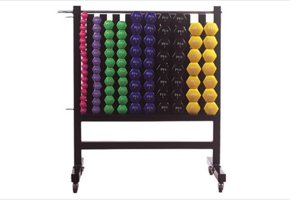 NF-DR04 Dumbbell Rack with Wheels for 44 pairs vinyl neo dumbells